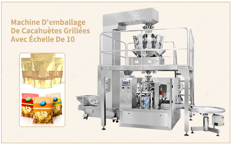 Application De La Machine D'emballage De Cacahuètes Grillées