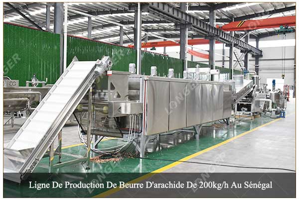 Ligne De Production De Beurre D'arachide De 200kg/h Au Sénégal