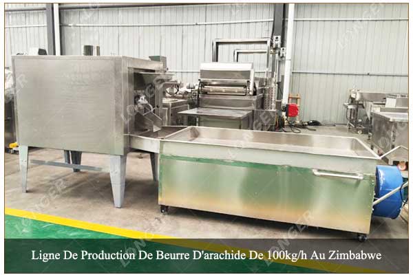 Ligne De Production De Beurre D'arachide De 100kg/h Au Zimbabwe