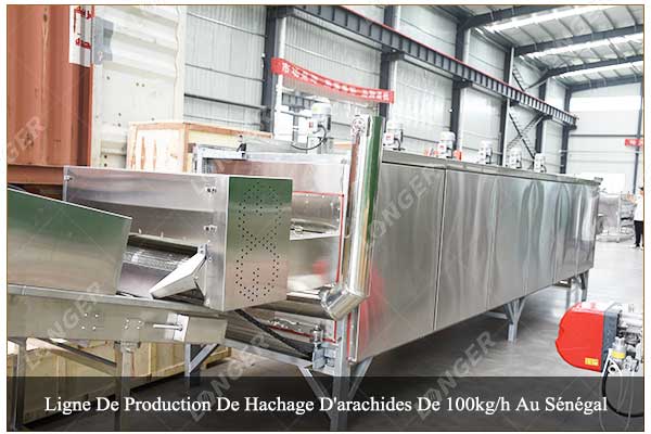 Ligne De Production De Hachage D'arachides De 100kg/h Au Sénégal