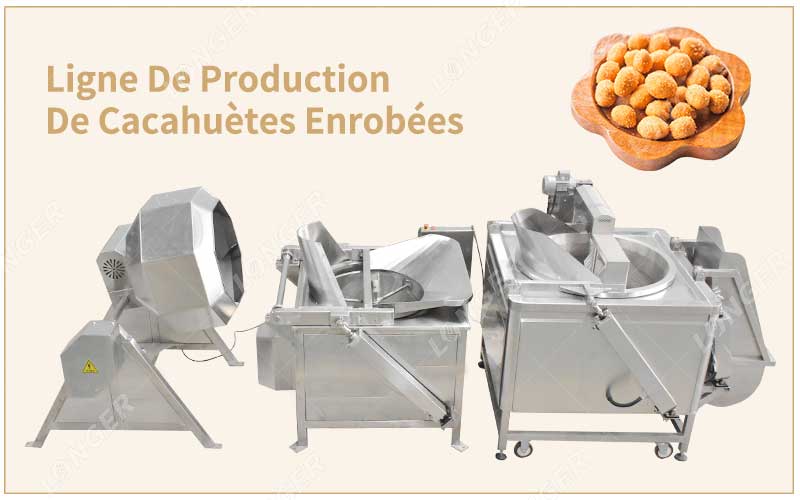 Ligne De Production De Cacahuètes Enrobées Haute Efficacité